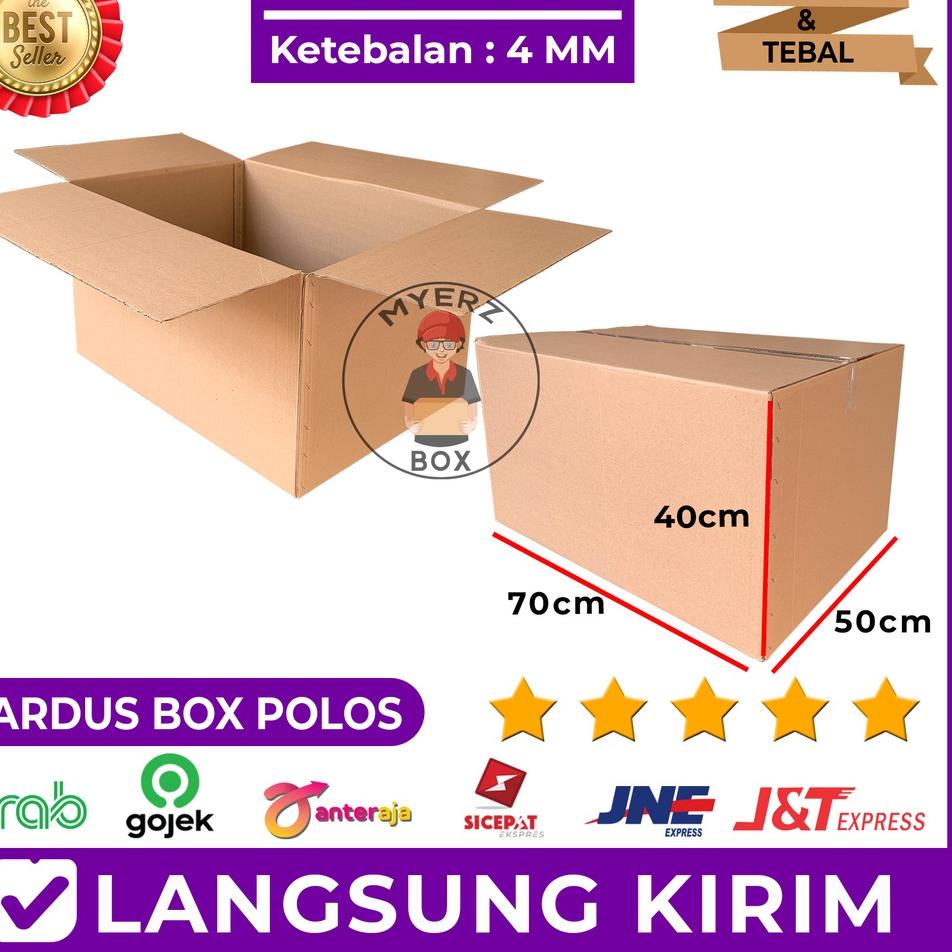 

Murah Terupdate Kardus Besar Jumbo – Karton Box Polos 70 x 50 x 40 Utk Packing Pindahan