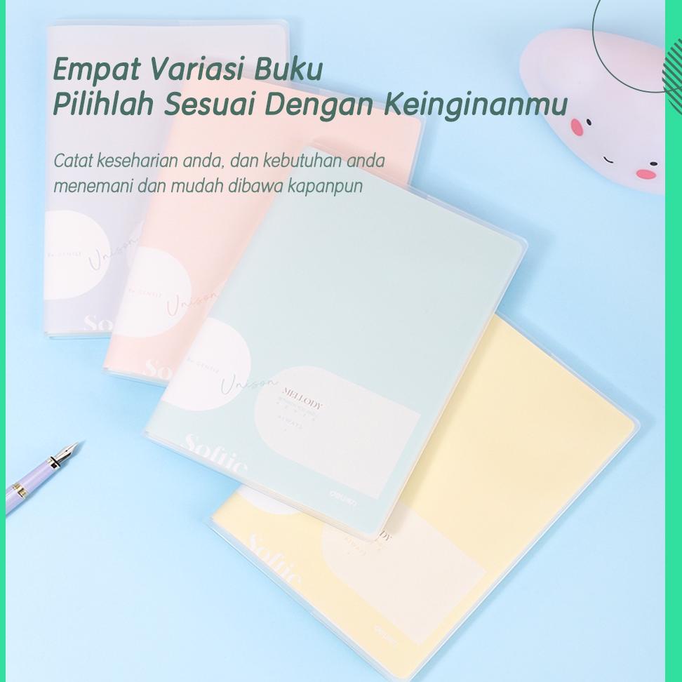 [KODE PRODUK JJCZA3697] Deli buku notebook sampul plastik A5 72 pages desain kecil dan lucu T3272