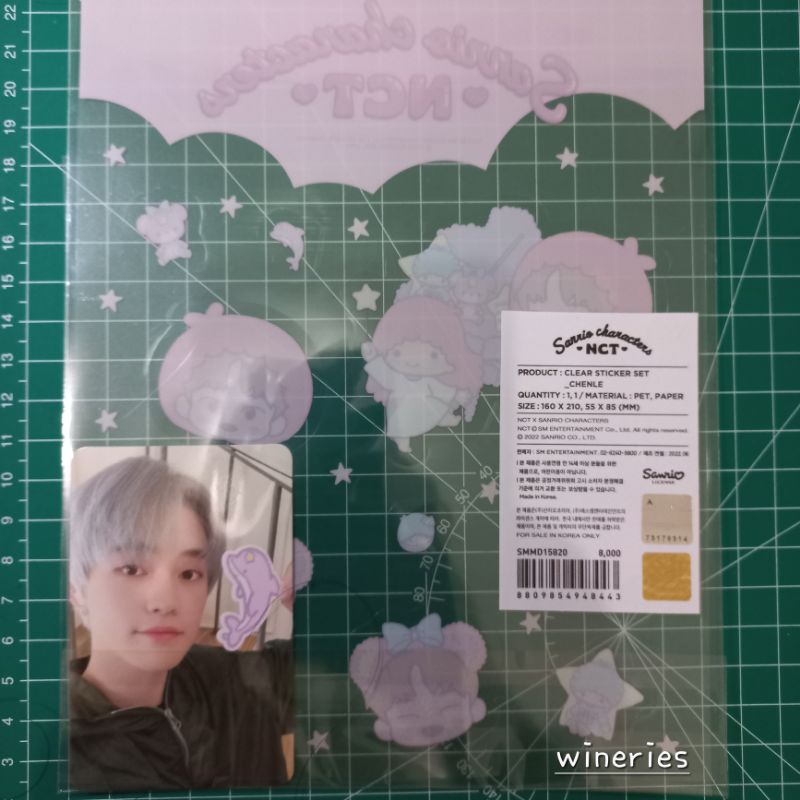 clear sticker chenle sanrio x nct sealed