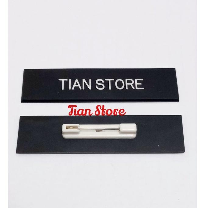 

(C-S3S♫♪) Name tag/Nama dada gravo doft bahan acrilik magnet,peniti,paku siap dikirim