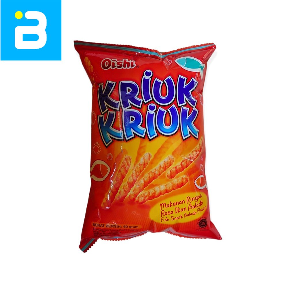 

Oishi Kriuk Kriuk Rasa Ikan Balado 60 G