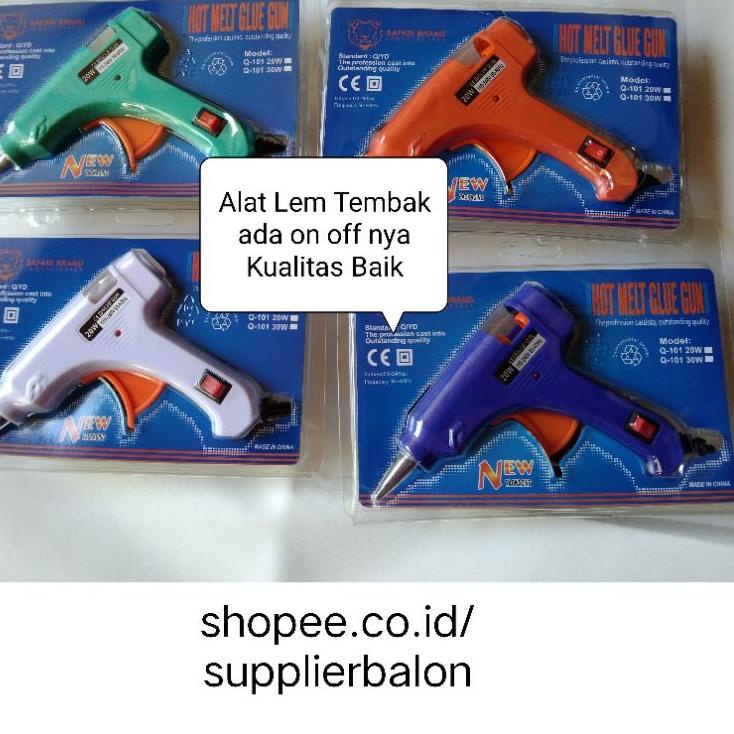 

Terjangkau - ALAT LEM TEMBAK / GLUE GUN ON OFF alat kerajinan tangan DIY ✓