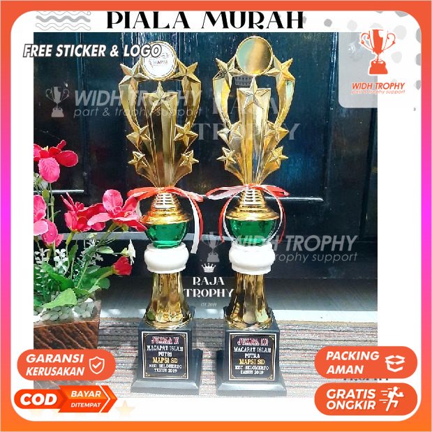 TROPHY PIALA  KAKI 1 MARMER KECIL+MANGKUK