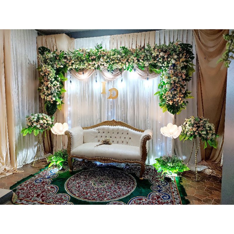 sewa dekorasi pernikahan simple 3 meter + entrance gate