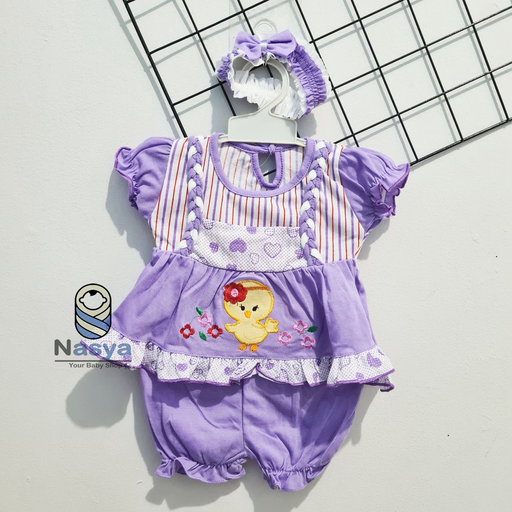 [A-009] NEW !! Setelan Baju Bayi 0-6 Bulan (GRATIS Bandana) / Baju Anak Bayi Perempuan motif animal