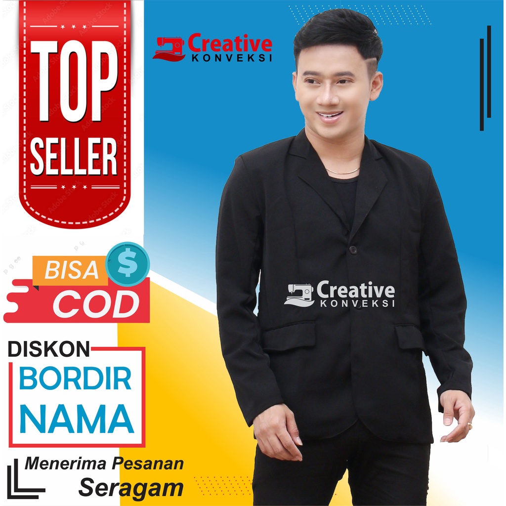 JAS WISUDA FORMAL HITAM POLOS FULL FURING / JAS ALMAMATER SMP SMA PONDOK PESANTREN