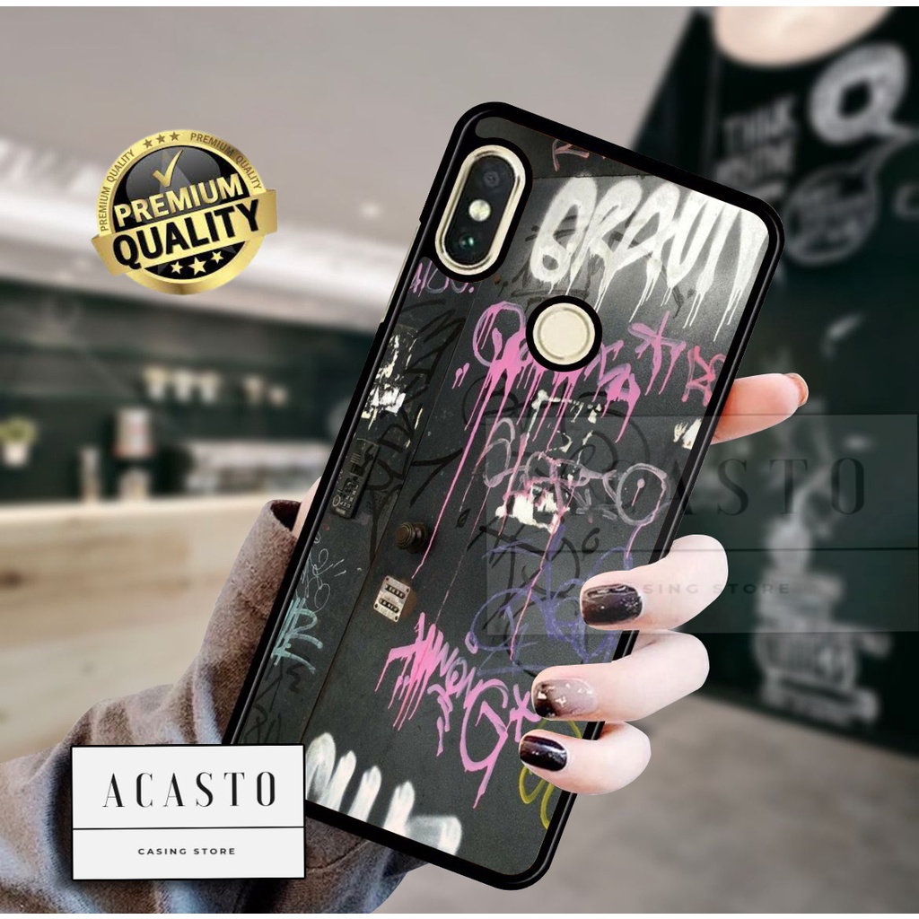 ACASTO Case Xiaomi Redmi S2/ Mi A2/ Mi A2 Lite/ Redmi 6 Pro/ Redmi 6X motif fashion gambar Grafity t