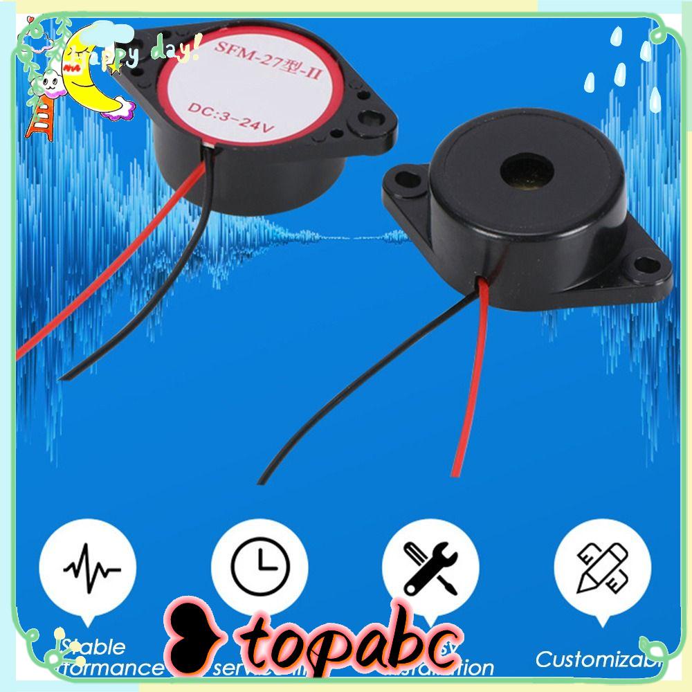 Top 2pcs Alarm Bel Elektronik Alarm Dc12/24V 3015alarm Suara Nada Konstan