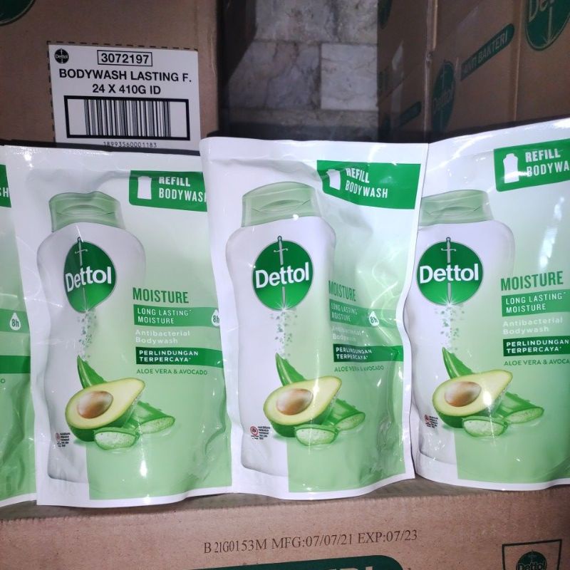dettol body whose moisture aloevera &amp; avokado 410ml