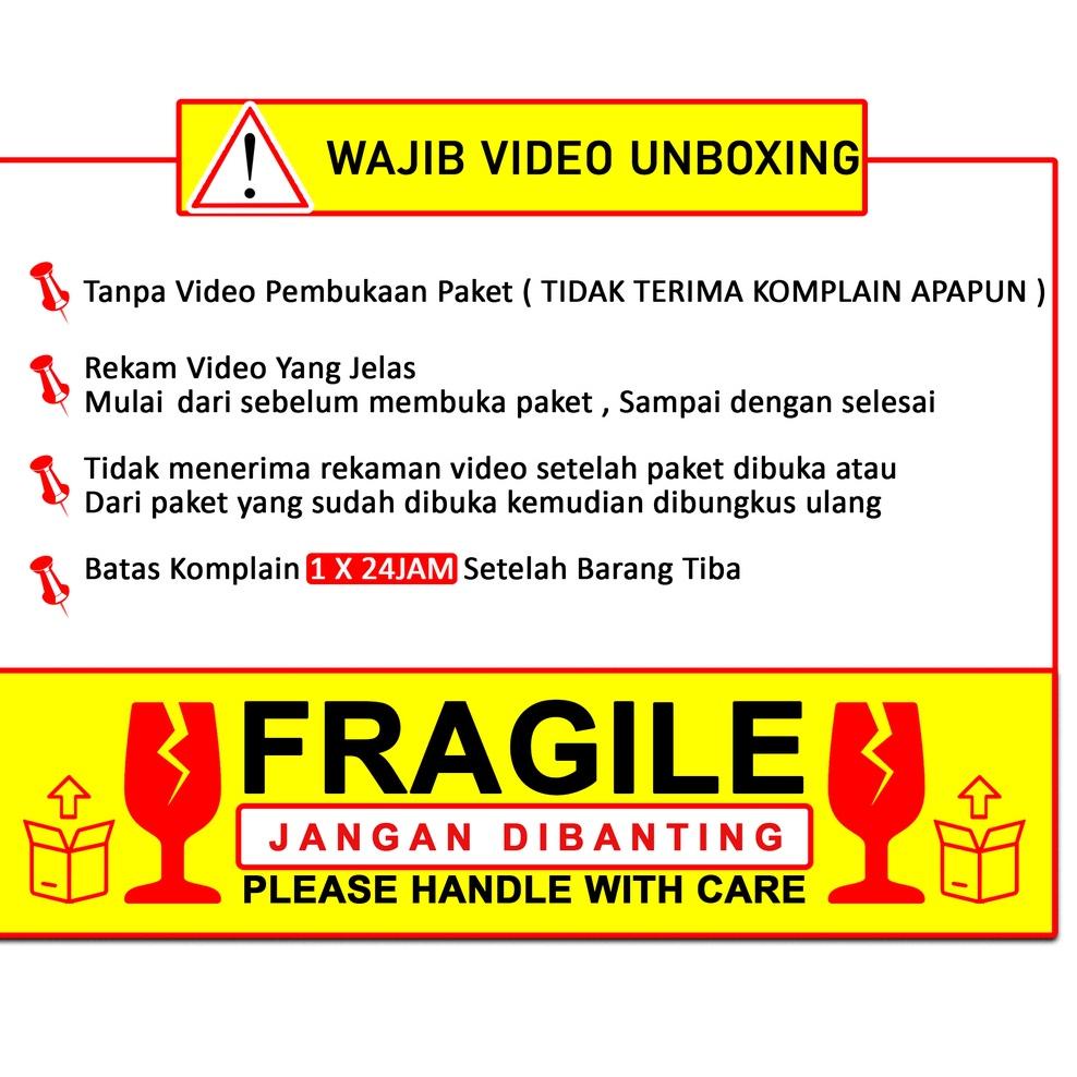 

ヶ []Sticker Unboxing Pengiriman Stiker Fragile Wajib Video Unboxing Stiker Segel Unboxing paket Olshop ハ