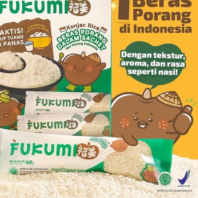 

FG5❀ Fukumi Beras Porang 1 Box Isi 7 Sachet Murah Ready Banyak