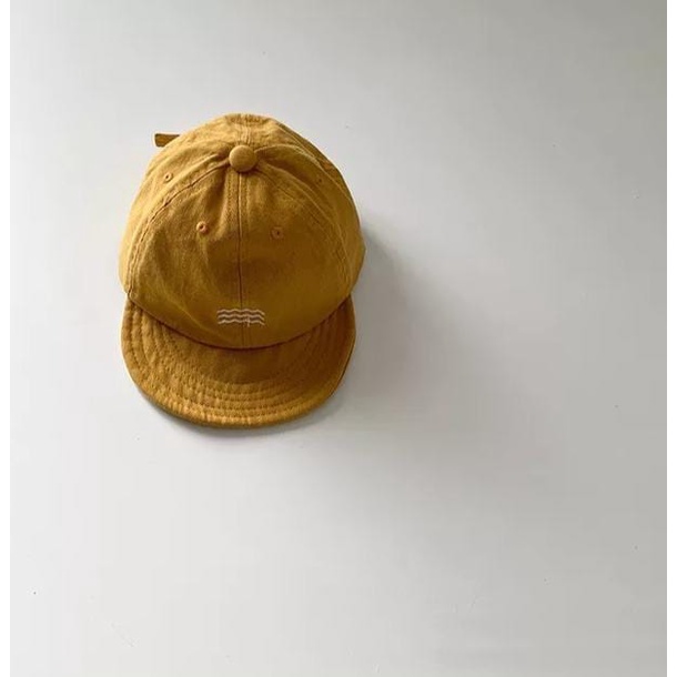 Topi Baseball anak laki laki premium usia 1-3 tahun / topi baseball motif 3 Garis keren ala korea