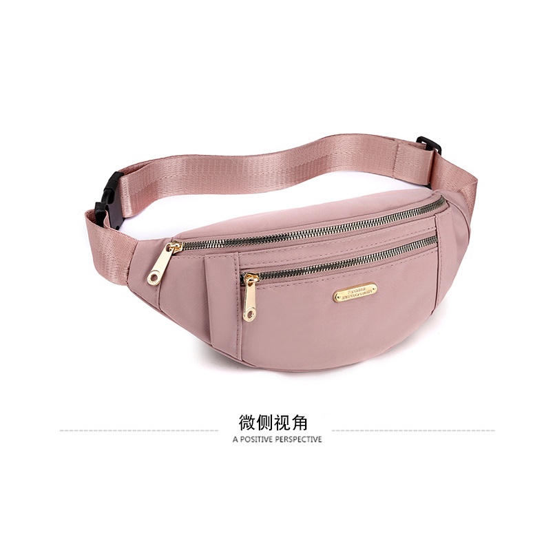 Tas punggung wanita import waistbag wanita bahan nilon parasut WB 106