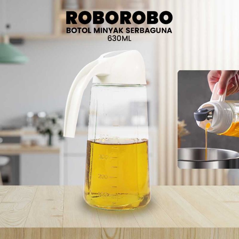 Roborobo Botol Minyak Serbaguna Seasoning Jar 630ml