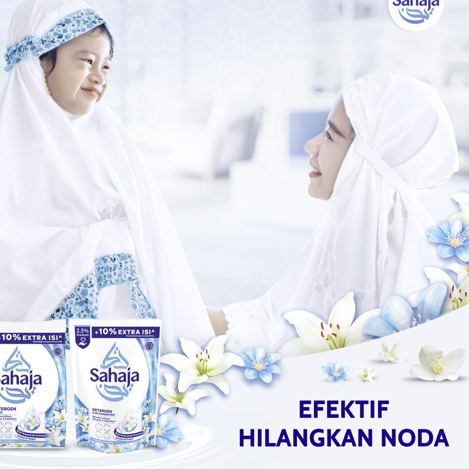 ↓ Sahaja Detergent Cair Konsentrat Yasmin 630+70Ml -Deterjen Pewangi Halal, Liquid Detergent ↯