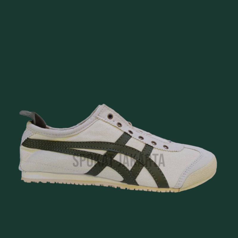 Sepatu Onitsuka Slip On crem army