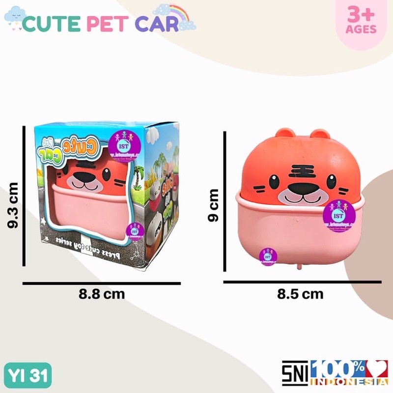 JC MAINAN CUTE CAR CUTE PET BERJALAN YI31 MAINAN LUCU BENTUK HEWAN CUTE PET