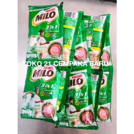 

Milo 3in1 1 Renceng isi 10 Sachet | Nestle 3 in 1 Coklat Cokelat Promo TERLARIS TERPERCAYA ORIGINAL