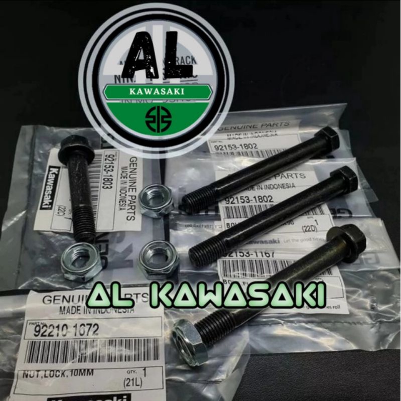 baut baud unitrack unitrak unitrek set komplit mur ninja r ss original