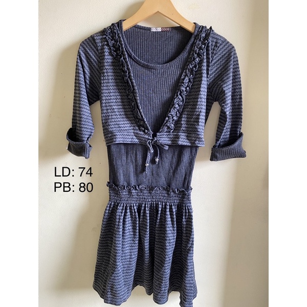 Preloved Mini Midi Dress Korean Style