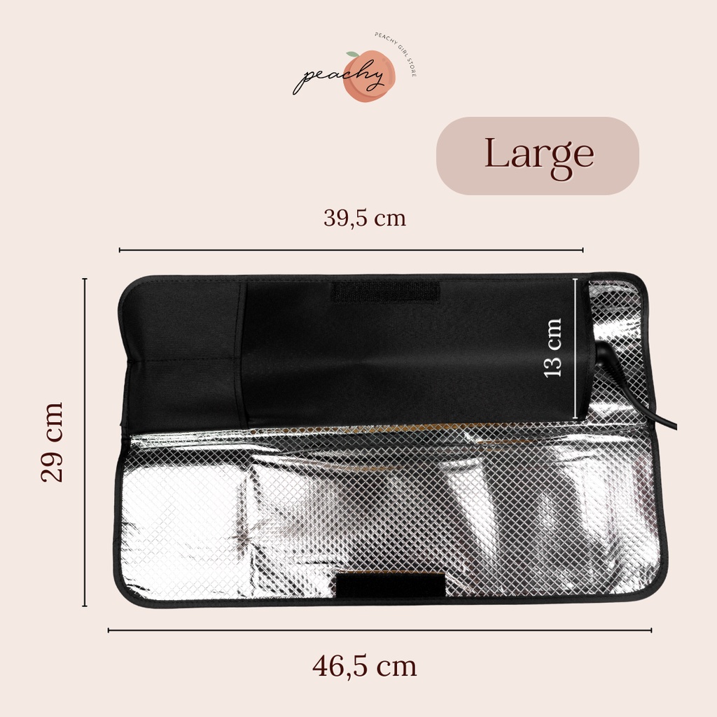 LUSTERLUX HEAT RESISTANT BAG, Alas Tahan Panas Catokan, Pelindung Catokan