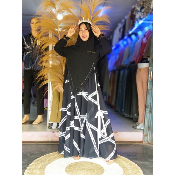 GAMIS SYAR'I NAIS GAMIS SYAR'I TERBARU GAMIS PESTA GAMIS SYAR'I MOTIF