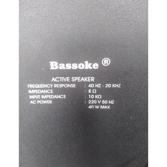 SPEAKER AKTIF BASSOKE HIGH POWER USB BLUETOOTH SPECIALKARAOKE ERF546T