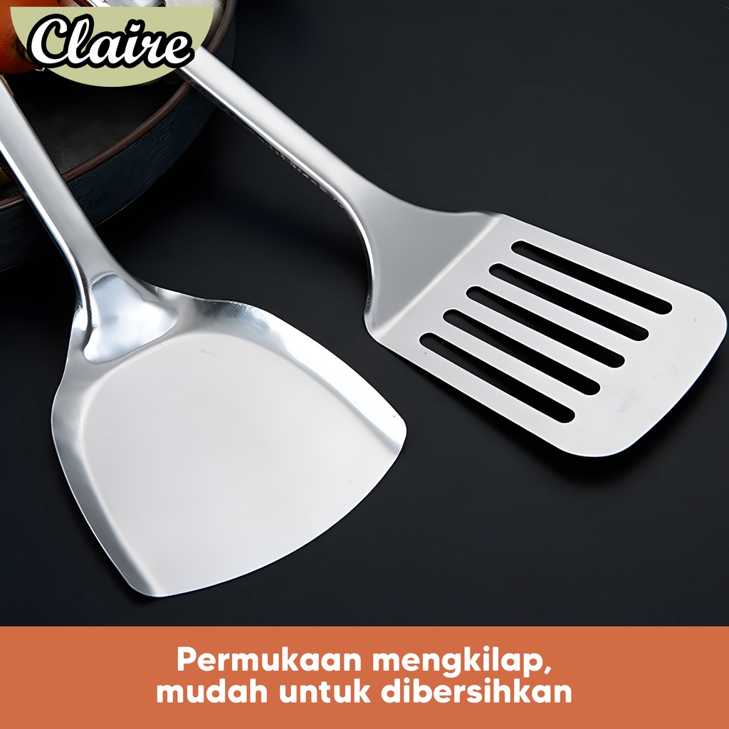 Set Spatula Stainless Steel 4 Pcs / Spatula Sutil Stainless