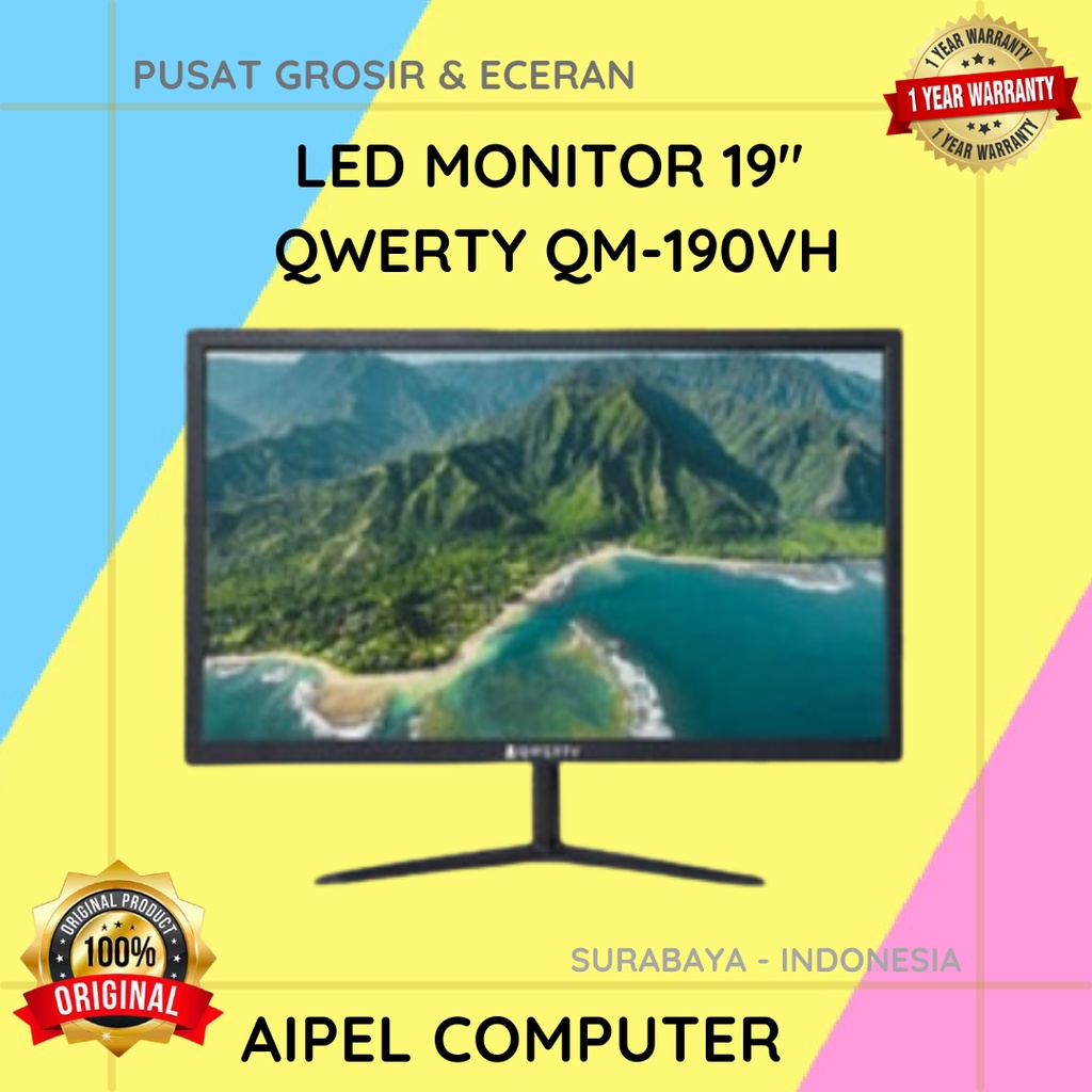 QWERTY19 | LED MONITOR 19&quot; QWERTY QM-190VH