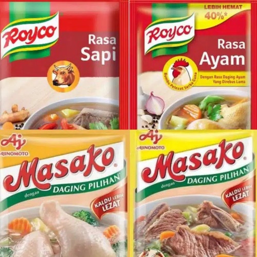 ROYCO / ROYCO AYAM / ROYCO SAPI / MASAKO / MASAKO AYAM / MASAKO SAPI