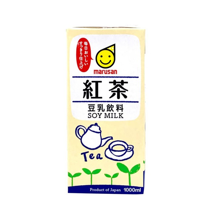 

Marusan Tonyu Soy Milk Black Tea / Susu Kedelai Rasa Teh 1 Lt