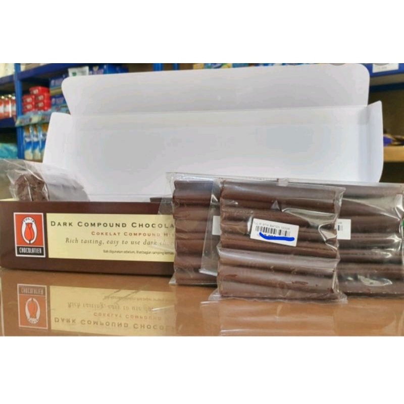 

Tulip Coklat Stick 15pcs/Coklat Stik/Tulip Dark Compound Chocolate Batons/Coklat Stick Tahan Bakar/Coklat Stik Kue Kering