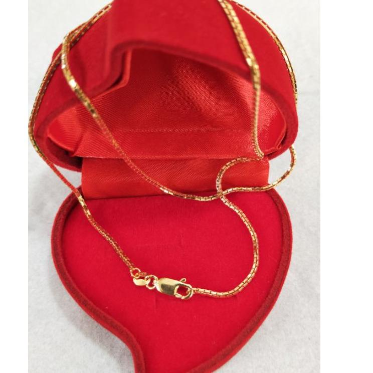 Garansi Aman KALUNG ITALY SANTA WANITA & PRIA ( PJ 45 CM ) PERAK 925 IMPORT