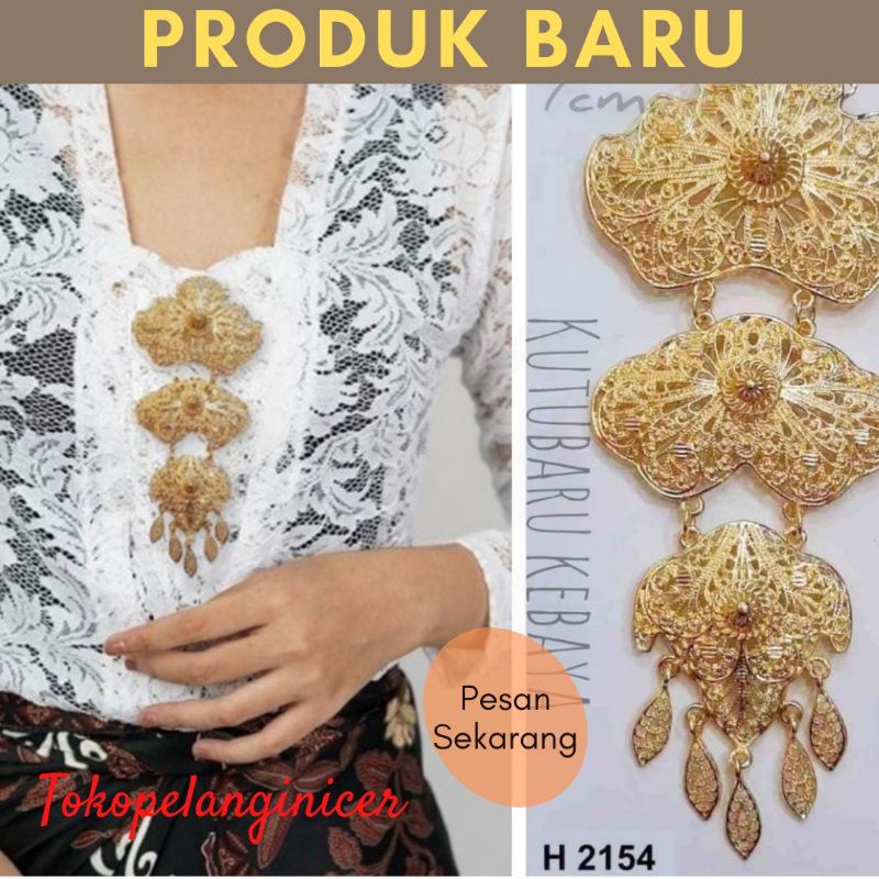 Bros Kebaya etnic susun 2 warna / Bros Aksesoris fashion wanita Tokopelanginicer