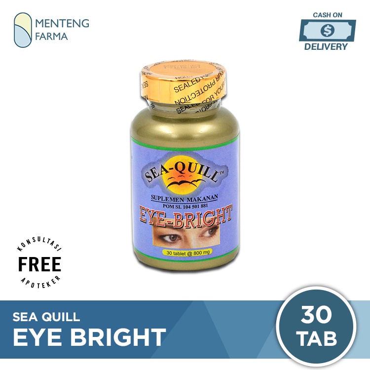 Sea Quill Eye Bright 30 Tablet - Suplemen Kesehatan Mata