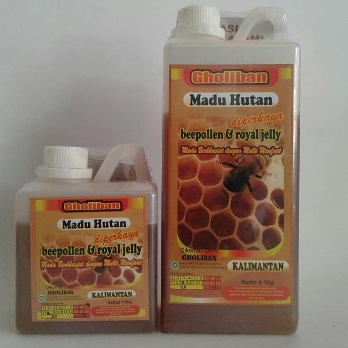 

Termurah Madu Hutan Kalimantan GHOLIBAN 500gr 500 gr Bee Pollen dan Royal Jelly ㄷ