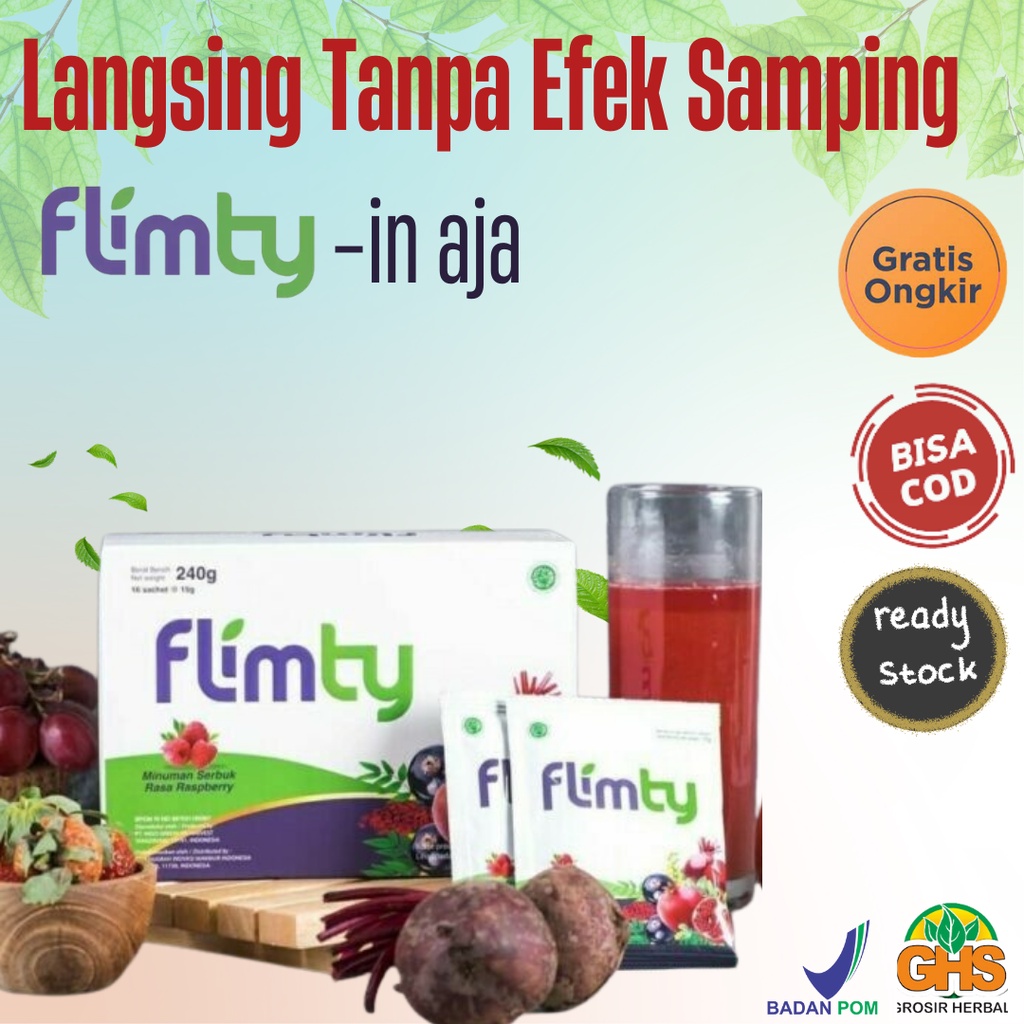 FLIMTY 1 BOX ISI 16 SACHET FIBER ORIGINAL PELANGSING ORI BPOM DIET FLYMTY FLIMTI PLIMTI DETOX SEMARA