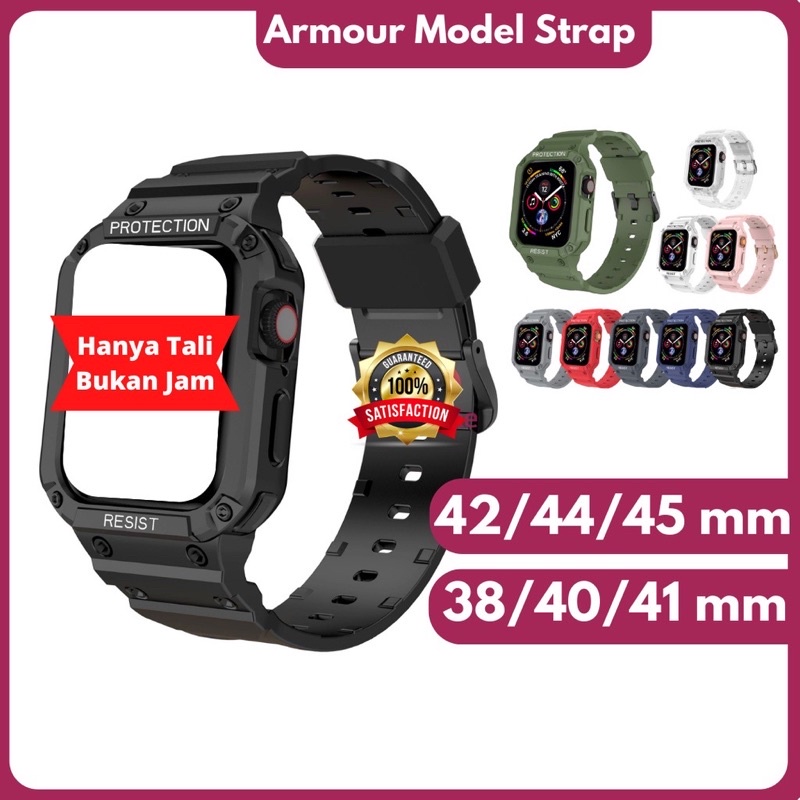 Armour Model Strap untuk A watch series 1 2 3 4 5 6 7 8 T500 T55 HW Series IWO Series T55 plus T500 Plus Pro HW I8