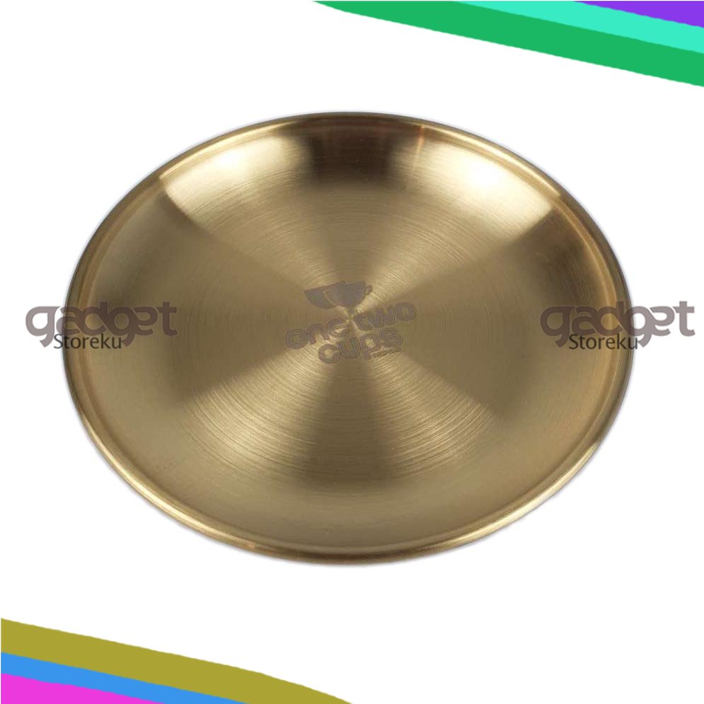 Piring Aesthetic Stainless Steel - Piring Nampan Baki Eropa Style 14 CM