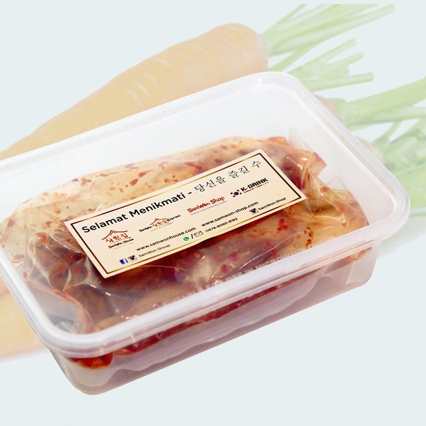 

BRANDS FESTIVAL KIMCHI MIX SAWI WORTEL LOBAK FRESH PLAZA KOREA 500 GR - KOREAN FOOD FRESHLY MADE MAKANAN KOREA 