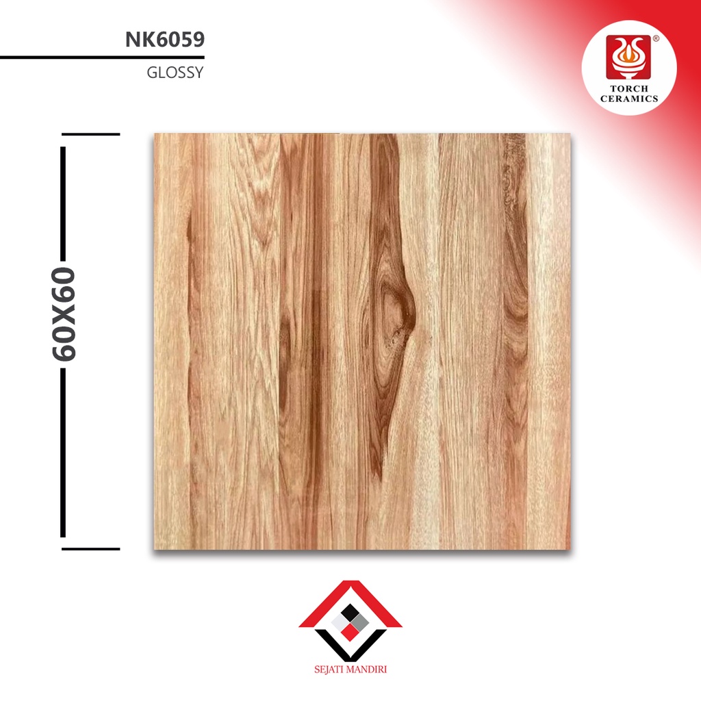 granit 60x60 - motif kayu - torch Nk6059