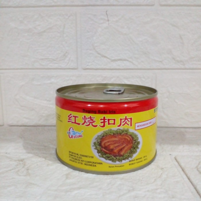 

Widyatmogrosir - Gulong Stewed Pork Slice / Daging Samcan Babi Kaleng 383Gr