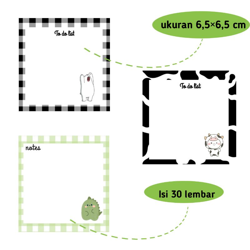 

memopad beruang putih
