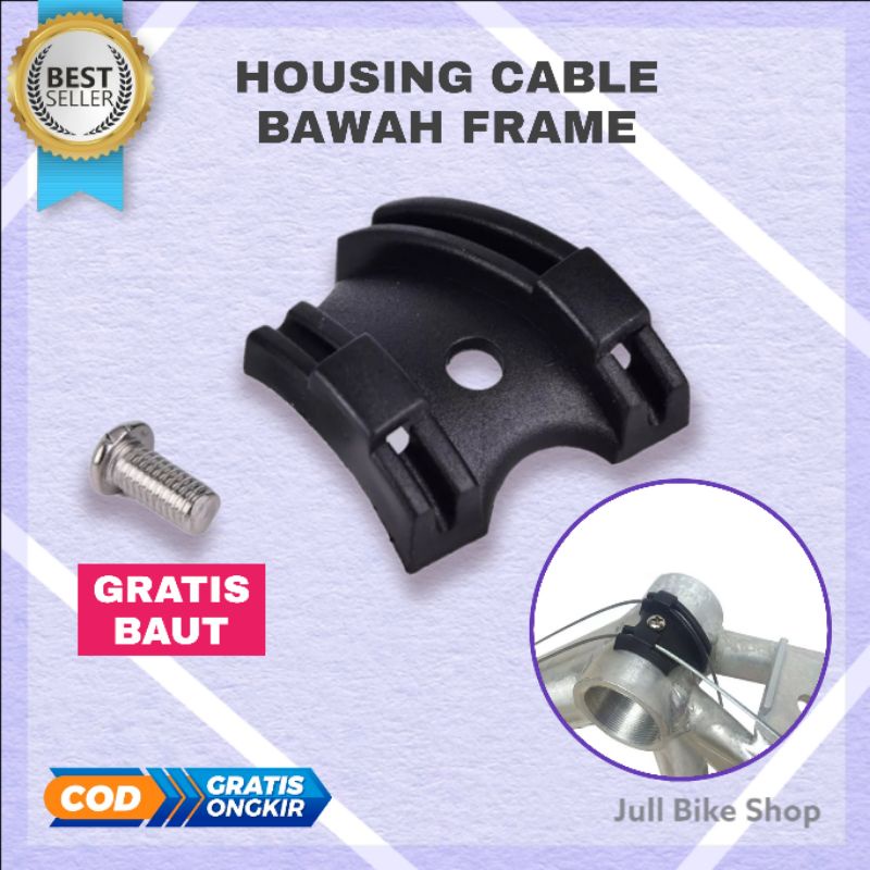 Housing cable shifter rem bawah sepeda mtb gunung roadbike kabel bracket jalur baut inner lipat brake seling