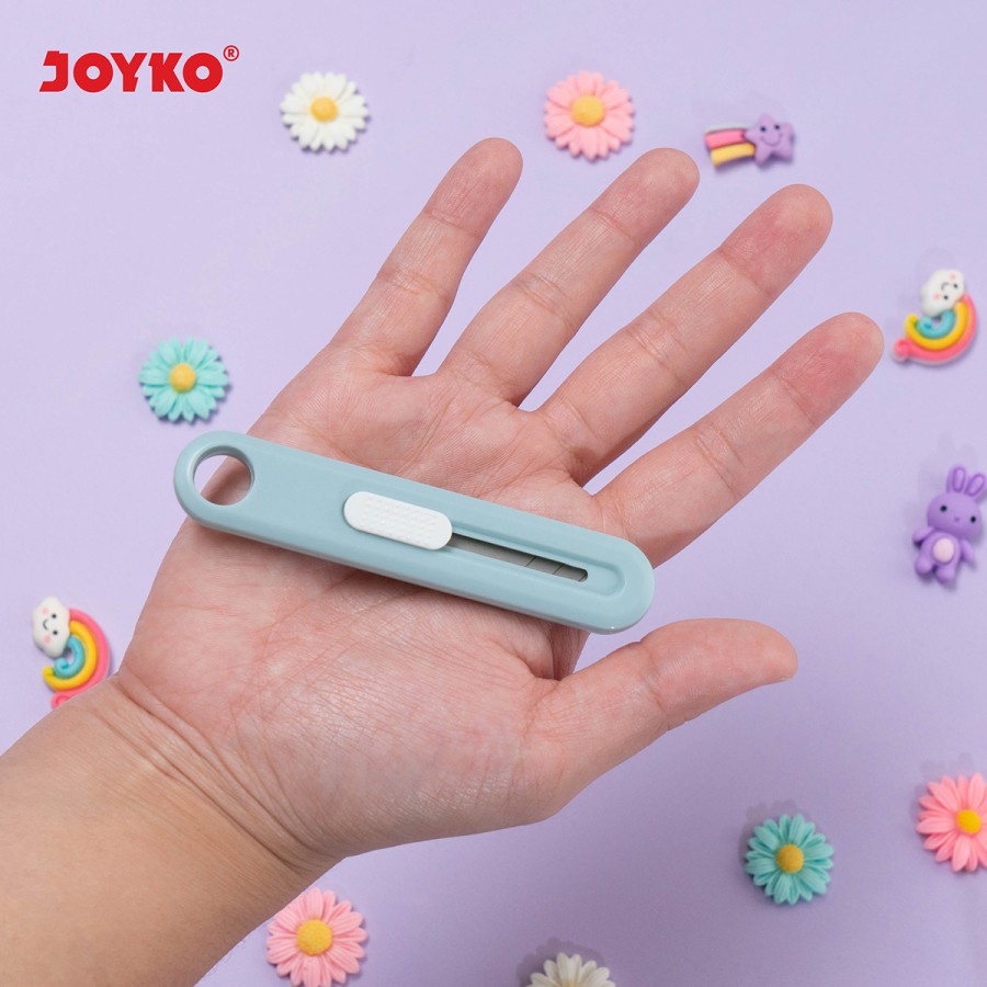 

CUTTER KECIL JOYKO CU-0512 | AUTO LOCK SUPER TAJAM | PEMOTONG KERTAS | SILET