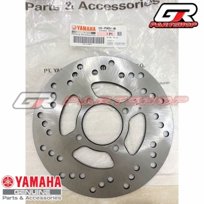 PIRINGAN CAKRAM 5TL LUBANG BAUT 4 MIO SPORTY XEON RC ORI YGP ORIGINAL YAMAHA DISK REM DEPAN