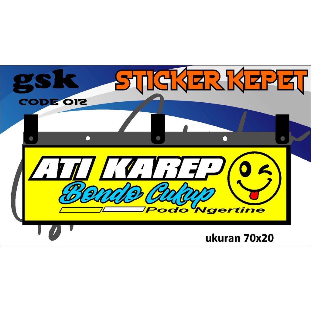 Stiker Cutting Karpet Belakang Truk All Sticker Variasi Karpet K.012