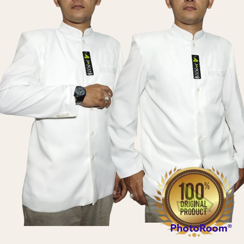 Jasko Jas koko Jasco Baju koko Bw putih tulang senada by Jasco Tasik Busana muslim pria terbaru