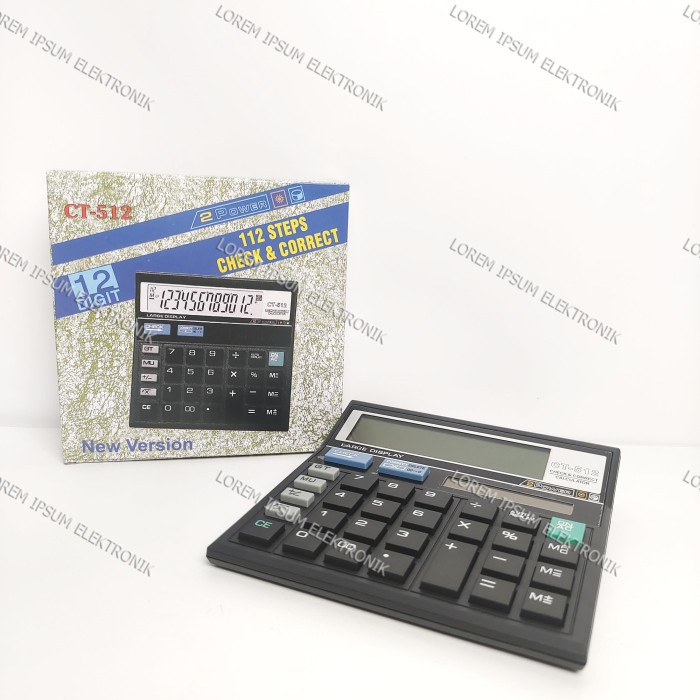 

TERBATAS KALKULATOR / CALCULATOR ATN 12 DIGIT CT-512