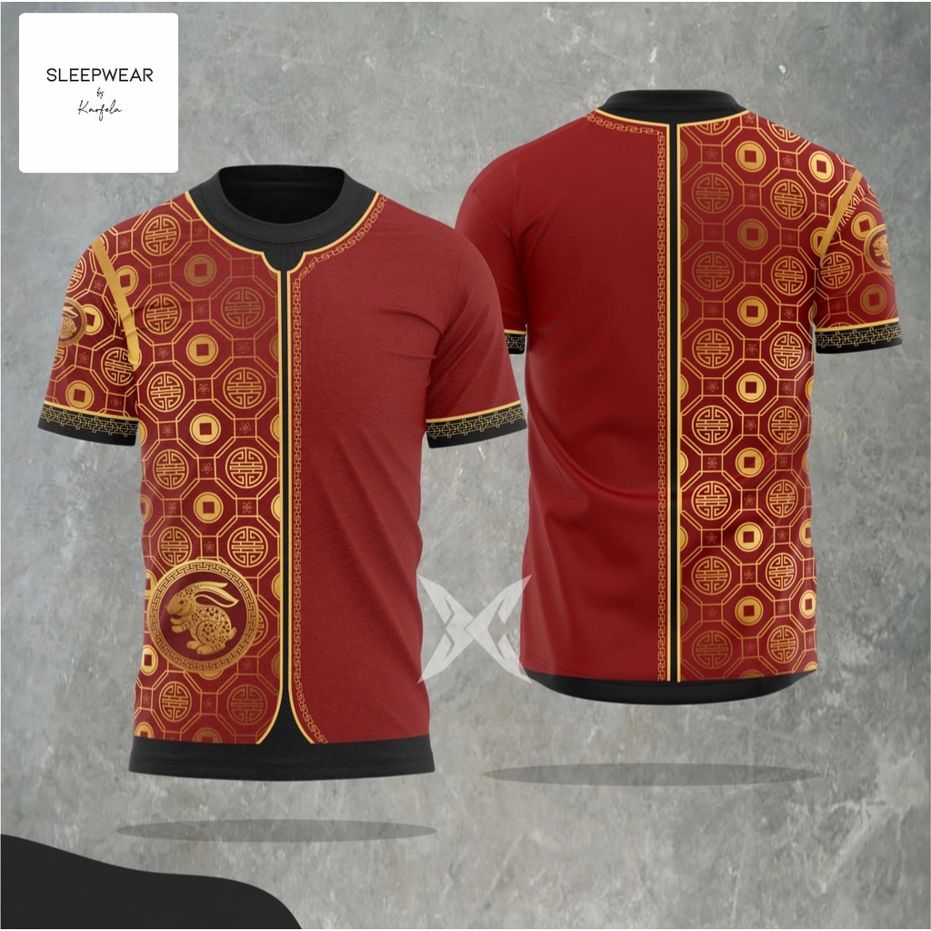 Kaos imlek 2023 couple keluarga / kaos imlek 2023 rabbit / fortune tee